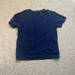 Polo by Ralph Lauren Blue and Red Short Sleeve Tee